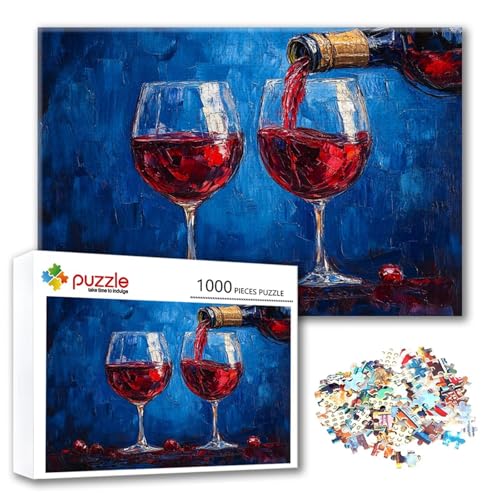 Puzzle 4000 Teile Wein, Puzzle Erwachsene 4000 Teile Abstrakt, Klassische Holzpuzzles 140 x 87 cm, Lernspiel Herausforderung Spielzeug, Zimmer Wanddeko, Einzigartiges Geschenk für Frauen/Männer P-9 Puzzle 4000 Teile Wein, Puzzle Erwachsene 4000 Teile Abstrakt, Klassische Holzpuzzles 140 x 87 cm, Lernspiel Herausforderung Spielzeug, Zimmer Wanddeko, Einzigartiges Geschenk für Frauen/Männer P-9 von FeiPride
