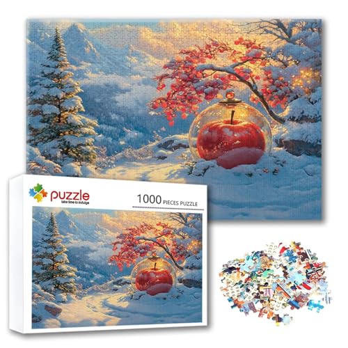 Puzzle 4000 Teile Winter, Puzzle Erwachsene 4000 Teile Schneeszene, Klassische Holzpuzzles 140 x 87 cm, Lernspiel Herausforderung Spielzeug, Moderne Zimmer Wanddeko, Geschenk für Frauen/Männer O-8 Puzzle 4000 Teile Winter, Puzzle Erwachsene 4000 Teile Schneeszene, Klassische Holzpuzzles 140 x 87 cm, Lernspiel Herausforderung Spielzeug, Moderne Zimmer Wanddeko, Geschenk für Frauen/Männer O-8 von FeiPride