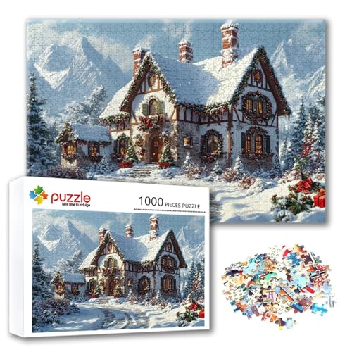 Puzzle 4000 Teile Winter, Puzzle Erwachsene 4000 Teile Schneeszene, Klassische Holzpuzzles 140 x 87 cm, Lernspiel Herausforderung Spielzeug, Moderne Zimmer Wanddeko, Geschenk für Frauen/Männer X-3 Puzzle 4000 Teile Winter, Puzzle Erwachsene 4000 Teile Schneeszene, Klassische Holzpuzzles 140 x 87 cm, Lernspiel Herausforderung Spielzeug, Moderne Zimmer Wanddeko, Geschenk für Frauen/Männer X-3 von FeiPride