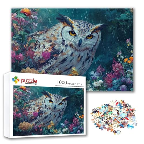 Puzzle 500 Teile Blume, Puzzle Erwachsene 500 Teile Eule, Klassische Holzpuzzles 52 x 38 cm, Lernspiel Herausforderung Spielzeug, Moderne Zimmer Wanddeko, Einzigartiges Geschenk für Frauen/Männer B-9 Puzzle 500 Teile Blume, Puzzle Erwachsene 500 Teile Eule, Klassische Holzpuzzles 52 x 38 cm, Lernspiel Herausforderung Spielzeug, Moderne Zimmer Wanddeko, Einzigartiges Geschenk für Frauen/Männer B-9 von FeiPride
