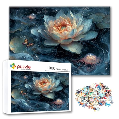 Puzzle 500 Teile Blume, Puzzle Erwachsene 500 Teile Lotus, Klassische Holzpuzzles 52 x 38 cm, Lernspiel Herausforderung Spielzeug, Moderne Zimmer Wanddeko, Einzigartiges Geschenk für Frauen/Männer C-6 Puzzle 500 Teile Blume, Puzzle Erwachsene 500 Teile Lotus, Klassische Holzpuzzles 52 x 38 cm, Lernspiel Herausforderung Spielzeug, Moderne Zimmer Wanddeko, Einzigartiges Geschenk für Frauen/Männer C-6 von FeiPride