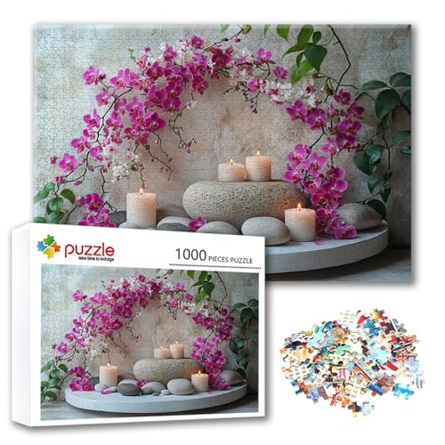 Puzzle 500 Teile Blume, Puzzle Erwachsene 500 Teile Zen, Klassische Holzpuzzles 52 x 38 cm, Lernspiel Herausforderung Spielzeug, Moderne Zimmer Wanddeko, Einzigartiges Geschenk für Frauen/Männer E-3 Puzzle 500 Teile Blume, Puzzle Erwachsene 500 Teile Zen, Klassische Holzpuzzles 52 x 38 cm, Lernspiel Herausforderung Spielzeug, Moderne Zimmer Wanddeko, Einzigartiges Geschenk für Frauen/Männer E-3 von FeiPride