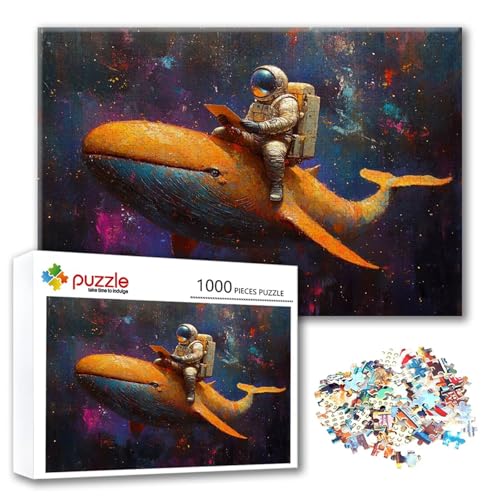 Puzzle 500 Teile Delphin, Puzzle Erwachsene 500 Teile Astronaut, Klassische Holzpuzzles 52 x 38 cm, Lernspiel Herausforderung Spielzeug, Zimmer Wanddeko, Einzigartiges Geschenk für Frauen/Männer P-6 Puzzle 500 Teile Delphin, Puzzle Erwachsene 500 Teile Astronaut, Klassische Holzpuzzles 52 x 38 cm, Lernspiel Herausforderung Spielzeug, Zimmer Wanddeko, Einzigartiges Geschenk für Frauen/Männer P-6 von FeiPride