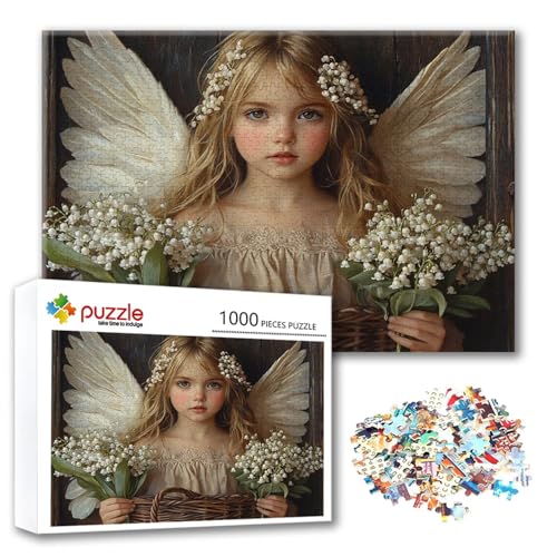Puzzle 500 Teile Engel, Puzzle Erwachsene 500 Teile Flügel, Klassische Holzpuzzles 52 x 38 cm, Lernspiel Herausforderung Spielzeug, Zimmer Wanddeko, Einzigartiges Geschenk für Frauen/Männer M-6 Puzzle 500 Teile Engel, Puzzle Erwachsene 500 Teile Flügel, Klassische Holzpuzzles 52 x 38 cm, Lernspiel Herausforderung Spielzeug, Zimmer Wanddeko, Einzigartiges Geschenk für Frauen/Männer M-6 von FeiPride