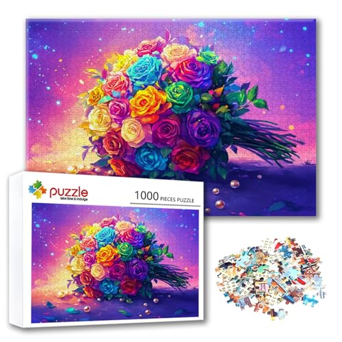 Puzzle 500 Teile Farbe, Puzzle Erwachsene 500 Teile Blume, Klassische Holzpuzzles 52 x 38 cm, Lernspiel Herausforderung Spielzeug, Moderne Zimmer Wanddeko, Einzigartiges Geschenk für Frauen/Männer O-6 Puzzle 500 Teile Farbe, Puzzle Erwachsene 500 Teile Blume, Klassische Holzpuzzles 52 x 38 cm, Lernspiel Herausforderung Spielzeug, Moderne Zimmer Wanddeko, Einzigartiges Geschenk für Frauen/Männer O-6 von FeiPride