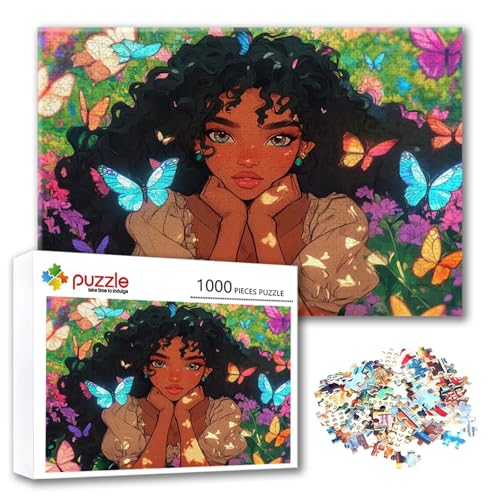 Puzzle 500 Teile Farbe, Puzzle Erwachsene 500 Teile Schmetterling, Klassische Holzpuzzles 52 x 38 cm, Lernspiel Herausforderung Spielzeug, Moderne Zimmer Wanddeko, Geschenk für Frauen/Männer T-5 Puzzle 500 Teile Farbe, Puzzle Erwachsene 500 Teile Schmetterling, Klassische Holzpuzzles 52 x 38 cm, Lernspiel Herausforderung Spielzeug, Moderne Zimmer Wanddeko, Geschenk für Frauen/Männer T-5 von FeiPride