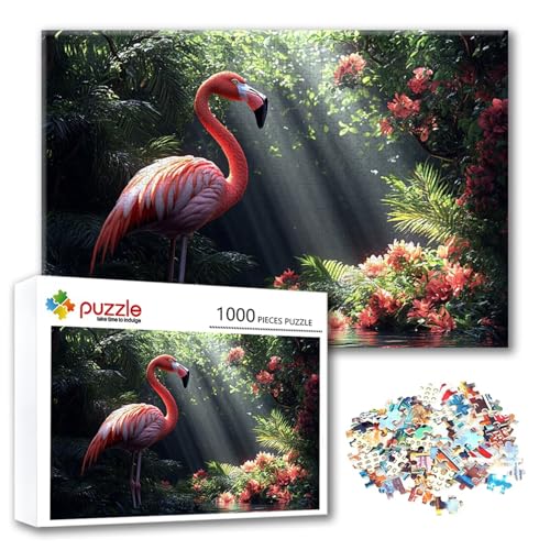 Puzzle 500 Teile Flamingo, Puzzle Erwachsene 500 Teile Blume, Klassische Holzpuzzles 52 x 38 cm, Lernspiel Herausforderung Spielzeug, Zimmer Wanddeko, Einzigartiges Geschenk für Frauen/Männer Z-0 Puzzle 500 Teile Flamingo, Puzzle Erwachsene 500 Teile Blume, Klassische Holzpuzzles 52 x 38 cm, Lernspiel Herausforderung Spielzeug, Zimmer Wanddeko, Einzigartiges Geschenk für Frauen/Männer Z-0 von FeiPride