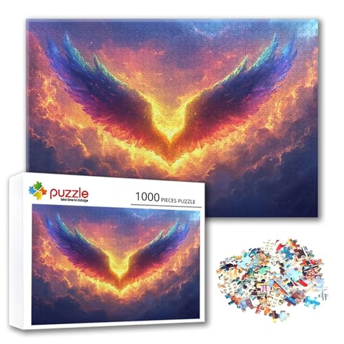 Puzzle 500 Teile Flügel, Puzzle Erwachsene 500 Teile Engel, Klassische Holzpuzzles 52 x 38 cm, Lernspiel Herausforderung Spielzeug, Zimmer Wanddeko, Einzigartiges Geschenk für Frauen/Männer M-6 Puzzle 500 Teile Flügel, Puzzle Erwachsene 500 Teile Engel, Klassische Holzpuzzles 52 x 38 cm, Lernspiel Herausforderung Spielzeug, Zimmer Wanddeko, Einzigartiges Geschenk für Frauen/Männer M-6 von FeiPride