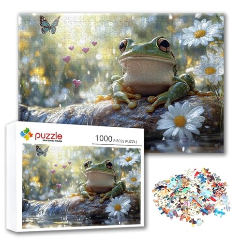 Puzzle 500 Teile Frosch, Puzzle Erwachsene 500 Teile Blume, Klassische Holzpuzzles 52 x 38 cm, Lernspiel Herausforderung Spielzeug, Zimmer Wanddeko, Einzigartiges Geschenk für Frauen/Männer R-2 Puzzle 500 Teile Frosch, Puzzle Erwachsene 500 Teile Blume, Klassische Holzpuzzles 52 x 38 cm, Lernspiel Herausforderung Spielzeug, Zimmer Wanddeko, Einzigartiges Geschenk für Frauen/Männer R-2 von FeiPride