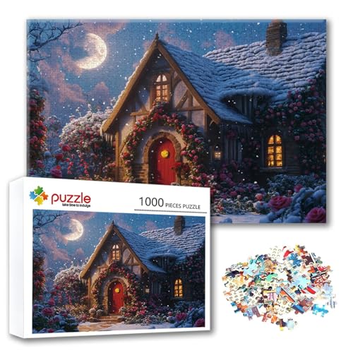 Puzzle 500 Teile Haus, Puzzle Erwachsene 500 Teile Winter, Klassische Holzpuzzles 52 x 38 cm, Lernspiel Herausforderung Spielzeug, Moderne Zimmer Wanddeko, Einzigartiges Geschenk für Frauen/Männer Z-7 Puzzle 500 Teile Haus, Puzzle Erwachsene 500 Teile Winter, Klassische Holzpuzzles 52 x 38 cm, Lernspiel Herausforderung Spielzeug, Moderne Zimmer Wanddeko, Einzigartiges Geschenk für Frauen/Männer Z-7 von FeiPride
