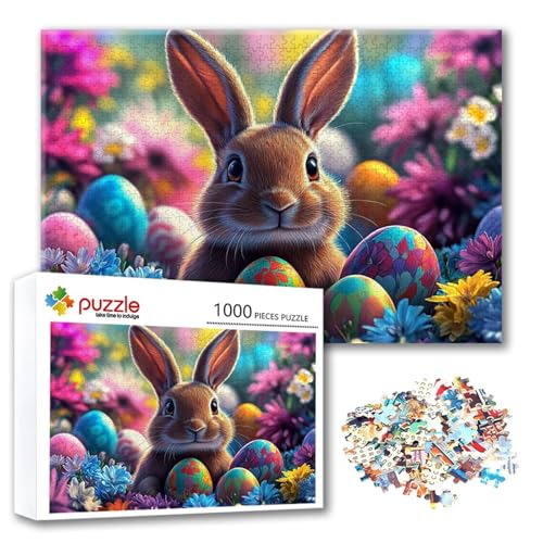 Puzzle 500 Teile Kaninchen, Puzzle Erwachsene 500 Teile Ostern, Klassische Holzpuzzles 52 x 38 cm, Lernspiel Herausforderung Spielzeug, Zimmer Wanddeko, Einzigartiges Geschenk für Frauen/Männer E-4 Puzzle 500 Teile Kaninchen, Puzzle Erwachsene 500 Teile Ostern, Klassische Holzpuzzles 52 x 38 cm, Lernspiel Herausforderung Spielzeug, Zimmer Wanddeko, Einzigartiges Geschenk für Frauen/Männer E-4 von FeiPride