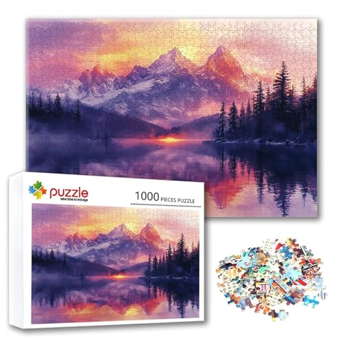 Puzzle 500 Teile Landschaft, Puzzle Erwachsene 500 Teile Berg, Klassische Holzpuzzles 52 x 38 cm, Lernspiel Herausforderung Spielzeug, Zimmer Wanddeko, Einzigartiges Geschenk für Frauen/Männer L-9 Puzzle 500 Teile Landschaft, Puzzle Erwachsene 500 Teile Berg, Klassische Holzpuzzles 52 x 38 cm, Lernspiel Herausforderung Spielzeug, Zimmer Wanddeko, Einzigartiges Geschenk für Frauen/Männer L-9 von FeiPride