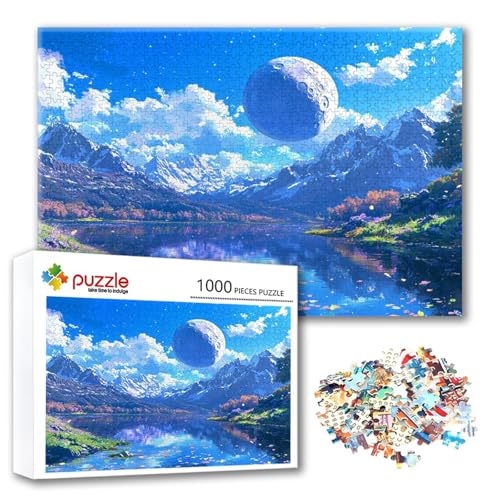 Puzzle 500 Teile Landschaft, Puzzle Erwachsene 500 Teile Berg, Klassische Holzpuzzles 52 x 38 cm, Lernspiel Herausforderung Spielzeug, Zimmer Wanddeko, Einzigartiges Geschenk für Frauen/Männer R-1 Puzzle 500 Teile Landschaft, Puzzle Erwachsene 500 Teile Berg, Klassische Holzpuzzles 52 x 38 cm, Lernspiel Herausforderung Spielzeug, Zimmer Wanddeko, Einzigartiges Geschenk für Frauen/Männer R-1 von FeiPride