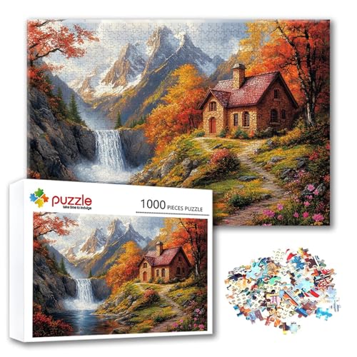 Puzzle 500 Teile Landschaft, Puzzle Erwachsene 500 Teile Berg, Klassische Holzpuzzles 52 x 38 cm, Lernspiel Herausforderung Spielzeug, Zimmer Wanddeko, Einzigartiges Geschenk für Frauen/Männer V-1 Puzzle 500 Teile Landschaft, Puzzle Erwachsene 500 Teile Berg, Klassische Holzpuzzles 52 x 38 cm, Lernspiel Herausforderung Spielzeug, Zimmer Wanddeko, Einzigartiges Geschenk für Frauen/Männer V-1 von FeiPride