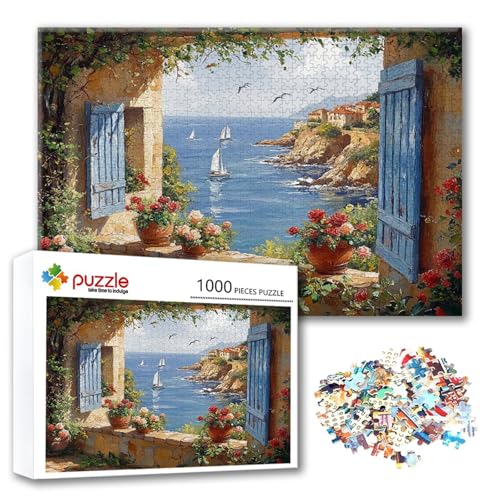 Puzzle 500 Teile Landschaft, Puzzle Erwachsene 500 Teile Blume, Klassische Holzpuzzles 52 x 38 cm, Lernspiel Herausforderung Spielzeug, Zimmer Wanddeko, Einzigartiges Geschenk für Frauen/Männer B-9 Puzzle 500 Teile Landschaft, Puzzle Erwachsene 500 Teile Blume, Klassische Holzpuzzles 52 x 38 cm, Lernspiel Herausforderung Spielzeug, Zimmer Wanddeko, Einzigartiges Geschenk für Frauen/Männer B-9 von FeiPride