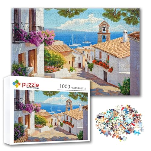 Puzzle 500 Teile Landschaft, Puzzle Erwachsene 500 Teile Straße, Klassische Holzpuzzles 52 x 38 cm, Lernspiel Herausforderung Spielzeug, Zimmer Wanddeko, Einzigartiges Geschenk für Frauen/Männer N-5 Puzzle 500 Teile Landschaft, Puzzle Erwachsene 500 Teile Straße, Klassische Holzpuzzles 52 x 38 cm, Lernspiel Herausforderung Spielzeug, Zimmer Wanddeko, Einzigartiges Geschenk für Frauen/Männer N-5 von FeiPride