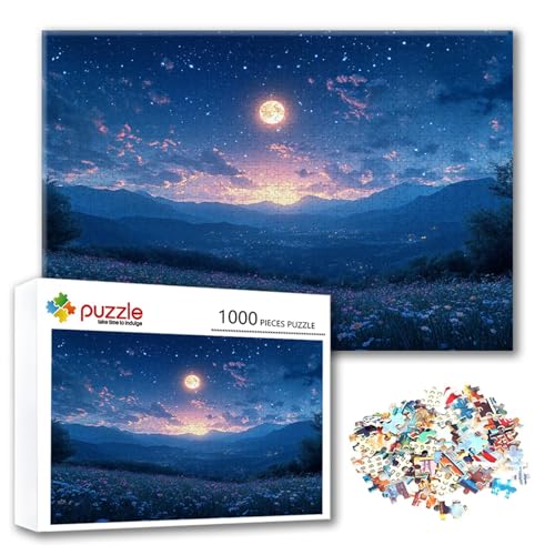 Puzzle 500 Teile Mond, Puzzle Erwachsene 500 Teile Landschaft, Klassische Holzpuzzles 52 x 38 cm, Lernspiel Herausforderung Spielzeug, Zimmer Wanddeko, Einzigartiges Geschenk für Frauen/Männer V-8 Puzzle 500 Teile Mond, Puzzle Erwachsene 500 Teile Landschaft, Klassische Holzpuzzles 52 x 38 cm, Lernspiel Herausforderung Spielzeug, Zimmer Wanddeko, Einzigartiges Geschenk für Frauen/Männer V-8 von FeiPride