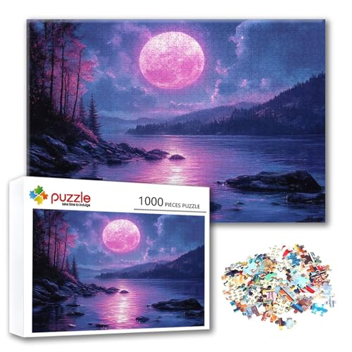 Puzzle 500 Teile Mond, Puzzle Erwachsene 500 Teile Meer, Klassische Holzpuzzles 52 x 38 cm, Lernspiel Herausforderung Spielzeug, Moderne Zimmer Wanddeko, Einzigartiges Geschenk für Frauen/Männer M-4 Puzzle 500 Teile Mond, Puzzle Erwachsene 500 Teile Meer, Klassische Holzpuzzles 52 x 38 cm, Lernspiel Herausforderung Spielzeug, Moderne Zimmer Wanddeko, Einzigartiges Geschenk für Frauen/Männer M-4 von FeiPride