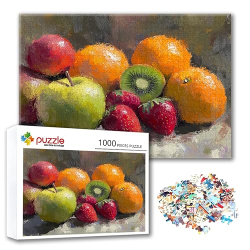 Puzzle 500 Teile Obst, Puzzle Erwachsene 500 Teile Erdbeere, Klassische Holzpuzzles 52 x 38 cm, Lernspiel Herausforderung Spielzeug, Zimmer Wanddeko, Einzigartiges Geschenk für Frauen/Männer H-5 Puzzle 500 Teile Obst, Puzzle Erwachsene 500 Teile Erdbeere, Klassische Holzpuzzles 52 x 38 cm, Lernspiel Herausforderung Spielzeug, Zimmer Wanddeko, Einzigartiges Geschenk für Frauen/Männer H-5 von FeiPride