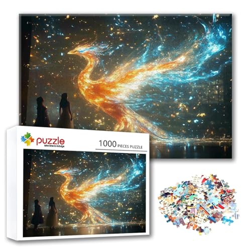 Puzzle 500 Teile Phönix, Puzzle Erwachsene 500 Teile Abstrakt, Klassische Holzpuzzles 52 x 38 cm, Lernspiel Herausforderung Spielzeug, Zimmer Wanddeko, Einzigartiges Geschenk für Frauen/Männer O-3 Puzzle 500 Teile Phönix, Puzzle Erwachsene 500 Teile Abstrakt, Klassische Holzpuzzles 52 x 38 cm, Lernspiel Herausforderung Spielzeug, Zimmer Wanddeko, Einzigartiges Geschenk für Frauen/Männer O-3 von FeiPride