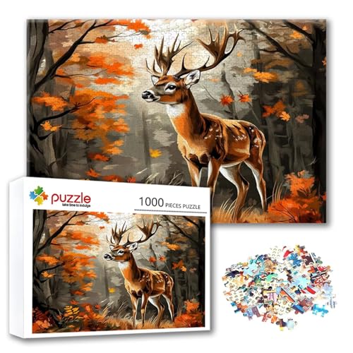 Puzzle 500 Teile REH, Puzzle Erwachsene 500 Teile Tier, Klassische Holzpuzzles 52 x 38 cm, Lernspiel Herausforderung Spielzeug, Moderne Zimmer Wanddeko, Einzigartiges Geschenk für Frauen/Männer Q-8 Puzzle 500 Teile REH, Puzzle Erwachsene 500 Teile Tier, Klassische Holzpuzzles 52 x 38 cm, Lernspiel Herausforderung Spielzeug, Moderne Zimmer Wanddeko, Einzigartiges Geschenk für Frauen/Männer Q-8 von FeiPride
