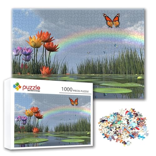 Puzzle 500 Teile Schmetterling, Puzzle Erwachsene 500 Teile Blume, Klassische Holzpuzzles 52 x 38 cm, Lernspiel Herausforderung Spielzeug, Moderne Zimmer Wanddeko, Geschenk für Frauen/Männer U-9 Puzzle 500 Teile Schmetterling, Puzzle Erwachsene 500 Teile Blume, Klassische Holzpuzzles 52 x 38 cm, Lernspiel Herausforderung Spielzeug, Moderne Zimmer Wanddeko, Geschenk für Frauen/Männer U-9 von FeiPride