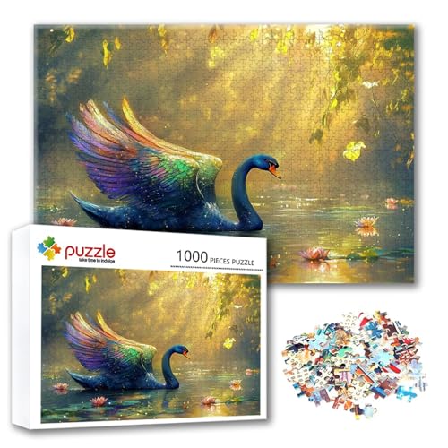 Puzzle 500 Teile Schwan, Puzzle Erwachsene 500 Teile Tier, Klassische Holzpuzzles 52 x 38 cm, Lernspiel Herausforderung Spielzeug, Moderne Zimmer Wanddeko, Einzigartiges Geschenk für Frauen/Männer F-1 Puzzle 500 Teile Schwan, Puzzle Erwachsene 500 Teile Tier, Klassische Holzpuzzles 52 x 38 cm, Lernspiel Herausforderung Spielzeug, Moderne Zimmer Wanddeko, Einzigartiges Geschenk für Frauen/Männer F-1 von FeiPride