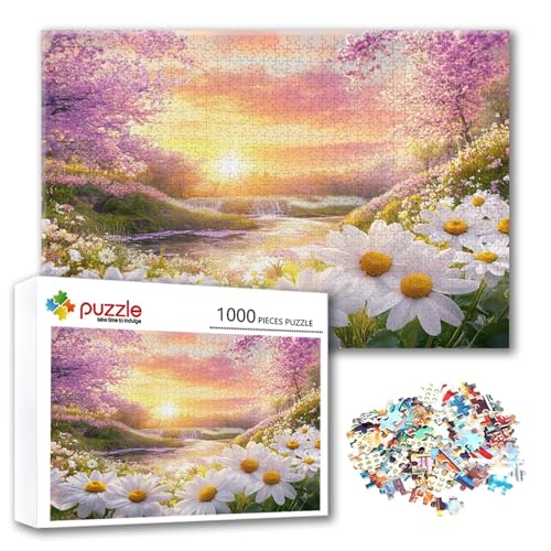 Puzzle 500 Teile Sonnenuntergang, Puzzle Erwachsene 500 Teile Landschaft, Klassische Holzpuzzles 52 x 38 cm, Lernspiel Herausforderung Spielzeug, Moderne Zimmer Wanddeko, Geschenk für Frauen K-3 Puzzle 500 Teile Sonnenuntergang, Puzzle Erwachsene 500 Teile Landschaft, Klassische Holzpuzzles 52 x 38 cm, Lernspiel Herausforderung Spielzeug, Moderne Zimmer Wanddeko, Geschenk für Frauen K-3 von FeiPride