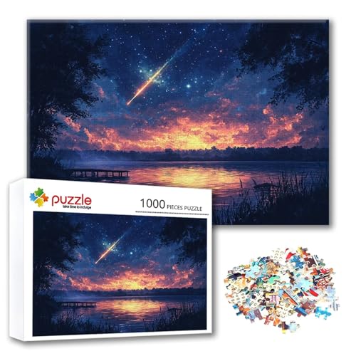 Puzzle 500 Teile Sternenhimmel, Puzzle Erwachsene 500 Teile Landschaft, Klassische Holzpuzzles 52 x 38 cm, Lernspiel Herausforderung Spielzeug, Moderne Zimmer Wanddeko, Geschenk für Frauen/Männer F-2 Puzzle 500 Teile Sternenhimmel, Puzzle Erwachsene 500 Teile Landschaft, Klassische Holzpuzzles 52 x 38 cm, Lernspiel Herausforderung Spielzeug, Moderne Zimmer Wanddeko, Geschenk für Frauen/Männer F-2 von FeiPride