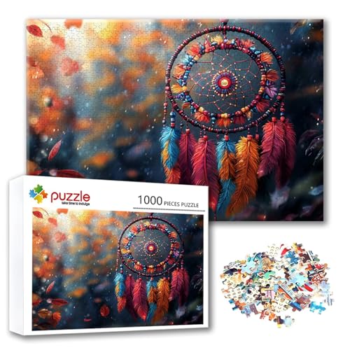 Puzzle 500 Teile Traumfänger, Puzzle Erwachsene 500 Teile Feder, Klassische Holzpuzzles 52 x 38 cm, Lernspiel Herausforderung Spielzeug, Zimmer Wanddeko, Einzigartiges Geschenk für Frauen/Männer U-6 Puzzle 500 Teile Traumfänger, Puzzle Erwachsene 500 Teile Feder, Klassische Holzpuzzles 52 x 38 cm, Lernspiel Herausforderung Spielzeug, Zimmer Wanddeko, Einzigartiges Geschenk für Frauen/Männer U-6 von FeiPride