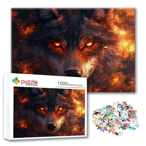 Puzzle 500 Teile Wolf, Puzzle Erwachsene 500 Teile Tier, Klassische Holzpuzzles 52 x 38 cm, Lernspiel Herausforderung Spielzeug, Moderne Zimmer Wanddeko, Einzigartiges Geschenk für Frauen/Männer A-0 Puzzle 500 Teile Wolf, Puzzle Erwachsene 500 Teile Tier, Klassische Holzpuzzles 52 x 38 cm, Lernspiel Herausforderung Spielzeug, Moderne Zimmer Wanddeko, Einzigartiges Geschenk für Frauen/Männer A-0 von FeiPride