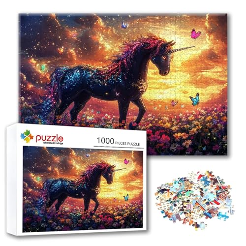 Puzzle Abstrakt Puzzle 2000 Teile Pferd, Herausforderung Impossible Jigsaw, Erwachsene Wooden Jigsaw Spielzeug, Puzzlespiele für Die Ganze Familie Stressabbau, Geschenk für Frauen 100 x 70 cm U-6 von FeiPride