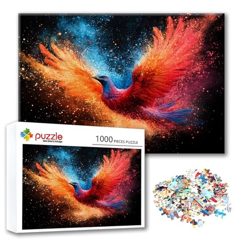 Puzzle Abstrakt Puzzle 3000 Teile Tier, Herausforderung Impossible Jigsaw, Erwachsene Wooden Jigsaw Spielzeug, Puzzlespiele für Die Ganze Familie Stressabbau, Geschenk für Frauen 122 x 80 cm C-2 von FeiPride