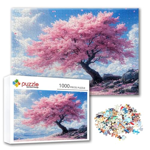 Puzzle Baum Puzzle 2000 Teile Landschaft, Herausforderung Impossible Jigsaw, Erwachsene Wooden Jigsaw Spielzeug, Puzzlespiele für Die Ganze Familie Stressabbau, Geschenk für Frauen 100 x 70 cm J-2 von FeiPride