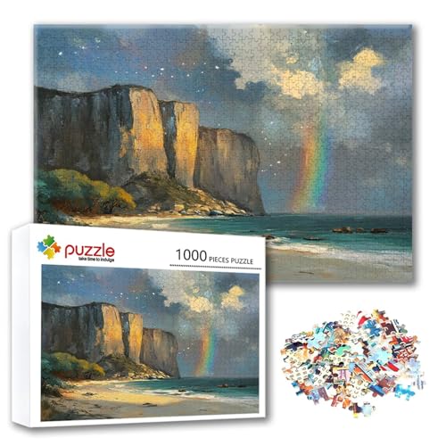 Puzzle Berg Puzzle 300 Teile Meer, Herausforderung Impossible Jigsaw, Erwachsene Wooden Jigsaw Spielzeug, Puzzlespiele für Die Ganze Familie Stressabbau, Geschenk für Frauen Männer 40 x 28 cm W-4 Puzzle Berg Puzzle 300 Teile Meer, Herausforderung Impossible Jigsaw, Erwachsene Wooden Jigsaw Spielzeug, Puzzlespiele für Die Ganze Familie Stressabbau, Geschenk für Frauen Männer 40 x 28 cm W-4 von FeiPride