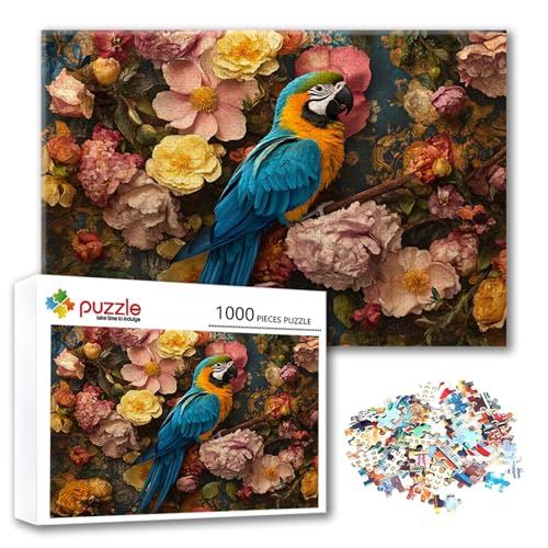 Puzzle Blume Puzzle 1500 Teile Bird, Herausforderung Impossible Jigsaw, Erwachsene Wooden Jigsaw Spielzeug, Puzzlespiele für Die Ganze Familie Stressabbau, Geschenk für Frauen Männer 87 x 57 cm Z-5 Puzzle Blume Puzzle 1500 Teile Bird, Herausforderung Impossible Jigsaw, Erwachsene Wooden Jigsaw Spielzeug, Puzzlespiele für Die Ganze Familie Stressabbau, Geschenk für Frauen Männer 87 x 57 cm Z-5 von FeiPride