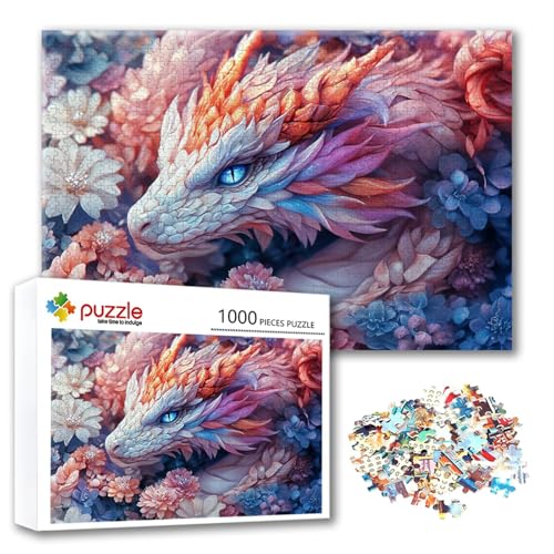 Puzzle Blume Puzzle 2000 Teile Drachen, Herausforderung Impossible Jigsaw, Erwachsene Wooden Jigsaw Spielzeug, Puzzlespiele für Die Ganze Familie Stressabbau, Geschenk für Frauen 100 x 70 cm Q-2 Puzzle Blume Puzzle 2000 Teile Drachen, Herausforderung Impossible Jigsaw, Erwachsene Wooden Jigsaw Spielzeug, Puzzlespiele für Die Ganze Familie Stressabbau, Geschenk für Frauen 100 x 70 cm Q-2 von FeiPride