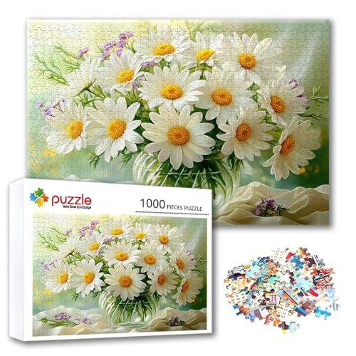 Puzzle Blume Puzzle 2000 Teile Landschaft, Herausforderung Impossible Jigsaw, Erwachsene Wooden Jigsaw, Puzzlespiele für Die Ganze Familie Stressabbau, Geschenk für Frauen Männer 100 x 70 cm G-2 von FeiPride
