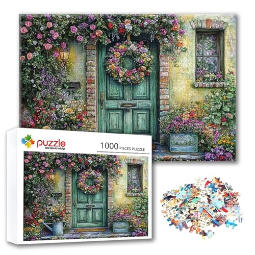 Puzzle Blume Puzzle 2000 Teile Landschaft, Herausforderung Impossible Jigsaw, Erwachsene Wooden Jigsaw, Puzzlespiele für Die Ganze Familie Stressabbau, Geschenk für Frauen Männer 100 x 70 cm T-2 von FeiPride