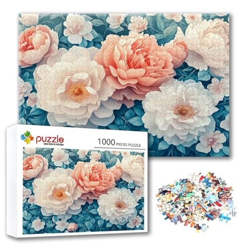 Puzzle Blume Puzzle 2000 Teile Pfingstrose, Herausforderung Impossible Jigsaw, Erwachsene Wooden Jigsaw, Puzzlespiele für Die Ganze Familie Stressabbau, Geschenk für Frauen Männer 100 x 70 cm B-3 Puzzle Blume Puzzle 2000 Teile Pfingstrose, Herausforderung Impossible Jigsaw, Erwachsene Wooden Jigsaw, Puzzlespiele für Die Ganze Familie Stressabbau, Geschenk für Frauen Männer 100 x 70 cm B-3 von FeiPride
