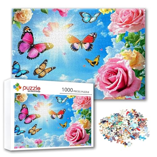 Puzzle Blume Puzzle 2000 Teile Schmetterling, Herausforderung Impossible Jigsaw, Erwachsene Wooden Jigsaw, Puzzlespiele für Die Ganze Familie Stressabbau, Geschenk für Frauen Männer 100 x 70 cm Y-3 Puzzle Blume Puzzle 2000 Teile Schmetterling, Herausforderung Impossible Jigsaw, Erwachsene Wooden Jigsaw, Puzzlespiele für Die Ganze Familie Stressabbau, Geschenk für Frauen Männer 100 x 70 cm Y-3 von FeiPride