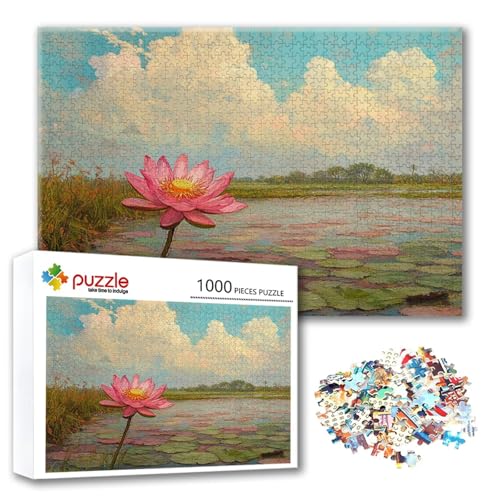 Puzzle Blume Puzzle 300 Teile Lotus, Herausforderung Impossible Jigsaw, Erwachsene Wooden Jigsaw Spielzeug, Puzzlespiele für Die Ganze Familie Stressabbau, Geschenk für Frauen Männer 40 x 28 cm V-9 Puzzle Blume Puzzle 300 Teile Lotus, Herausforderung Impossible Jigsaw, Erwachsene Wooden Jigsaw Spielzeug, Puzzlespiele für Die Ganze Familie Stressabbau, Geschenk für Frauen Männer 40 x 28 cm V-9 von FeiPride