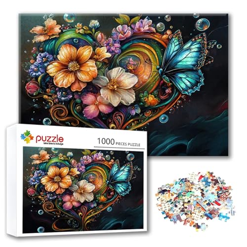 Puzzle Blume Puzzle 3000 Teile Schmetterling, Herausforderung Impossible Jigsaw, Erwachsene Wooden Jigsaw, Puzzlespiele für Die Ganze Familie Stressabbau, Geschenk für Frauen Männer 122 x 80 cm N-8 Puzzle Blume Puzzle 3000 Teile Schmetterling, Herausforderung Impossible Jigsaw, Erwachsene Wooden Jigsaw, Puzzlespiele für Die Ganze Familie Stressabbau, Geschenk für Frauen Männer 122 x 80 cm N-8 von FeiPride
