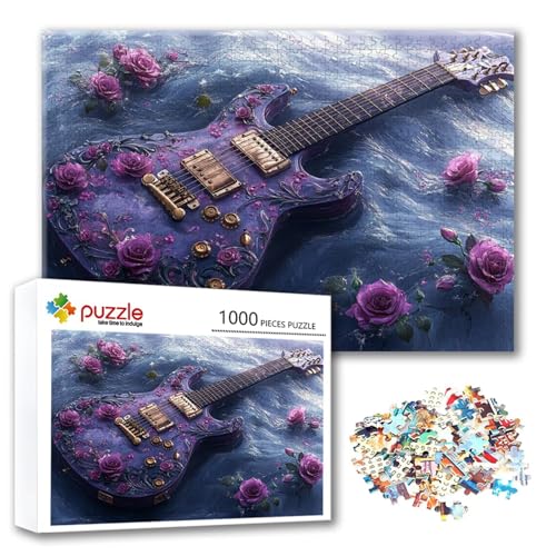 Puzzle Blume Puzzle 4000 Teile Gitarre, Herausforderung Impossible Jigsaw, Erwachsene Wooden Jigsaw Spielzeug, Puzzlespiele für Die Ganze Familie Stressabbau, Geschenk für Frauen 140 x 87 cm S-5 Puzzle Blume Puzzle 4000 Teile Gitarre, Herausforderung Impossible Jigsaw, Erwachsene Wooden Jigsaw Spielzeug, Puzzlespiele für Die Ganze Familie Stressabbau, Geschenk für Frauen 140 x 87 cm S-5 von FeiPride