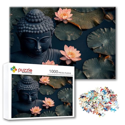 Puzzle Blume Puzzle 4000 Teile Zen, Herausforderung Impossible Jigsaw, Erwachsene Wooden Jigsaw Spielzeug, Puzzlespiele für Die Ganze Familie Stressabbau, Geschenk für Frauen Männer 140 x 87 cm R-7 von FeiPride