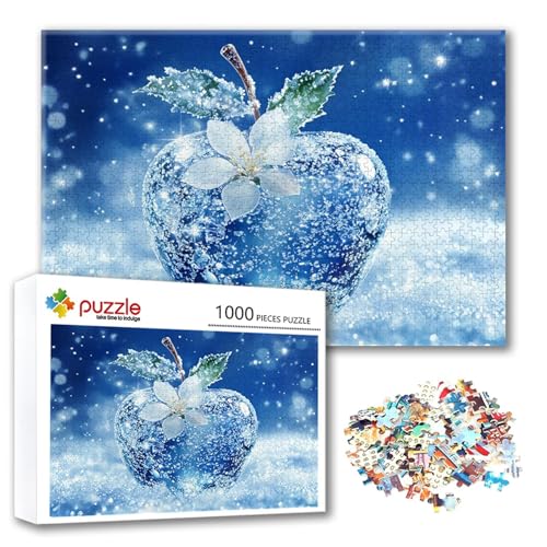 Puzzle Blume Puzzle 500 Teile Landschaft, Herausforderung Impossible Jigsaw, Erwachsene Wooden Jigsaw Spielzeug, Puzzlespiele für Die Ganze Familie Stressabbau, Geschenk für Frauen 52 x 38 cm N-3 von FeiPride