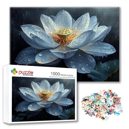 Puzzle Blume Puzzle 500 Teile Lotus, Herausforderung Impossible Jigsaw, Erwachsene Wooden Jigsaw Spielzeug, Puzzlespiele für Die Ganze Familie Stressabbau, Geschenk für Frauen Männer 52 x 38 cm W-8 Puzzle Blume Puzzle 500 Teile Lotus, Herausforderung Impossible Jigsaw, Erwachsene Wooden Jigsaw Spielzeug, Puzzlespiele für Die Ganze Familie Stressabbau, Geschenk für Frauen Männer 52 x 38 cm W-8 von FeiPride