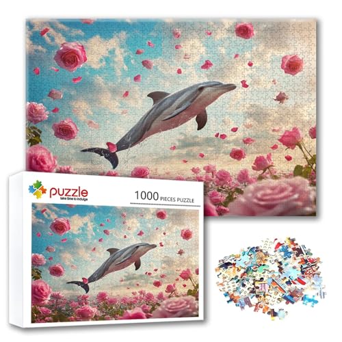 Puzzle Delphin Puzzle 3000 Teile Blume, Herausforderung Impossible Jigsaw, Erwachsene Wooden Jigsaw Spielzeug, Puzzlespiele für Die Ganze Familie Stressabbau, Geschenk für Frauen 122 x 80 cm Z-9 Puzzle Delphin Puzzle 3000 Teile Blume, Herausforderung Impossible Jigsaw, Erwachsene Wooden Jigsaw Spielzeug, Puzzlespiele für Die Ganze Familie Stressabbau, Geschenk für Frauen 122 x 80 cm Z-9 von FeiPride