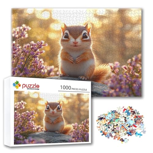 Puzzle Eichhörnchen Puzzle 500 Teile Tier, Herausforderung Impossible Jigsaw, Erwachsene Wooden Jigsaw Spielzeug, Puzzlespiele für Die Ganze Familie Stressabbau, Geschenk für Frauen 52 x 38 cm Y-8 Puzzle Eichhörnchen Puzzle 500 Teile Tier, Herausforderung Impossible Jigsaw, Erwachsene Wooden Jigsaw Spielzeug, Puzzlespiele für Die Ganze Familie Stressabbau, Geschenk für Frauen 52 x 38 cm Y-8 von FeiPride