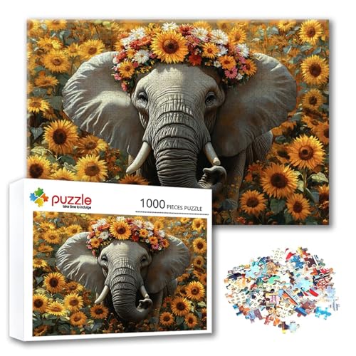 Puzzle Elefant Puzzle 3000 Teile Blume, Herausforderung Impossible Jigsaw, Erwachsene Wooden Jigsaw Spielzeug, Puzzlespiele für Die Ganze Familie Stressabbau, Geschenk für Frauen 122 x 80 cm T-9 Puzzle Elefant Puzzle 3000 Teile Blume, Herausforderung Impossible Jigsaw, Erwachsene Wooden Jigsaw Spielzeug, Puzzlespiele für Die Ganze Familie Stressabbau, Geschenk für Frauen 122 x 80 cm T-9 von FeiPride